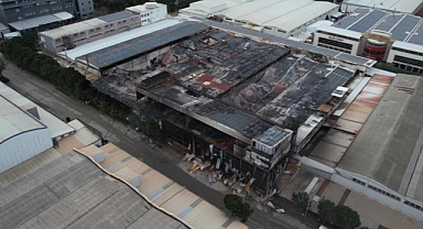 Bursa'da Kimyasal Kaplama Fabrikasında Yangın