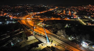 Bursa’da Ulaşımı Rahatlatacak Geçit Köprüsü Projesi Tüm Hızıyla Sürüyor