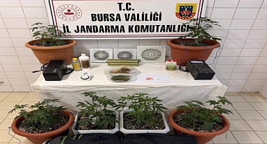 Bursa Nilüfer'de evini uyuşturucu imalathanesine çeviren kişi tutuklandı