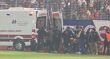 Galatasaray–Fethiyespor maçı öncesi tribünde korkutan kaza