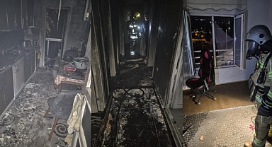İnegöl’de Apartman Yangını