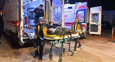 İnegöl'de Motosiklet Yayaya Çarptı: 2 Yaralı