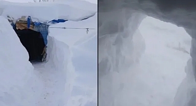 Kars’ta Yoğun Kar Hayatı Felç Etti