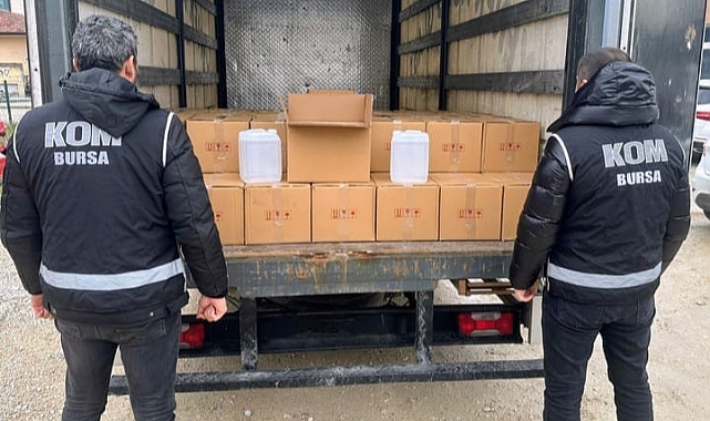 Nilüfer'de Sahte Alkol Operasyonu: 1000 Litre Etil Alkol Ele Geçirildi