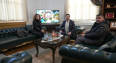 TTF Bursa İl Temsilcisi Aslıhan Köse'den Yenişehir Belediye Başkanı Ercan Özel'e Ziyaret