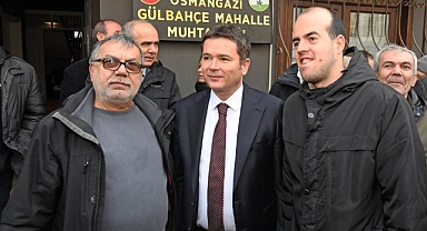 Başkan Erkan Aydın Gülbahçe’de Vatandaşlarla Buluştu