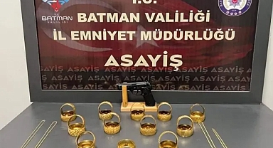 Batman'da Kuyumcu Soygunu Kısa Sürede Çözüldü