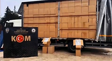 Bursa’da Dev Kaçak Tütün Operasyonu: Milyonlarca Makaron Ele Geçirildi