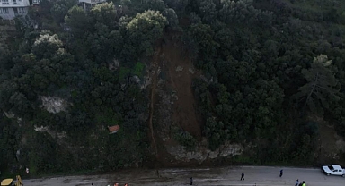 Bursa'da heyelan bölgesi temizlendi