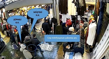 Bursa’da yankesicinin el çabukluğu izleyenleri şoke etti