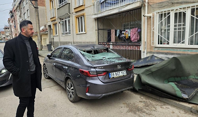 Bursa İnegöl’de Lodos Çatıyı Uçurdu