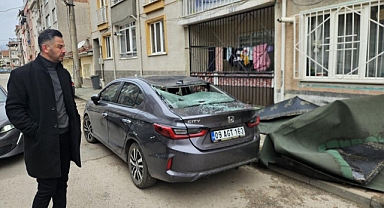 Bursa İnegöl’de Lodos Çatıyı Uçurdu