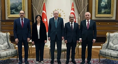 Cumhurbaşkanı Erdoğan, DEM Parti’nin İmralı heyetini kabul etti