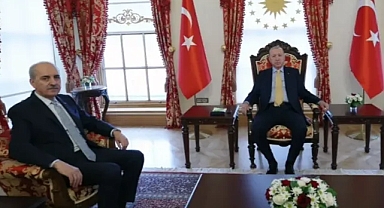 Cumhurbaşkanı Erdoğan, TBMM Başkanı Numan Kurtulmuş’u Kabul Etti