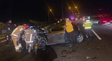 Otobanda feci kaza: 1 yaralı