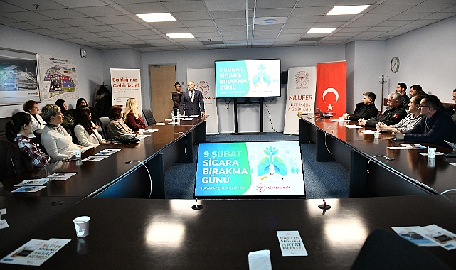 Sigarayı bırakan 25 çalışana sertifikaları takdim edildi