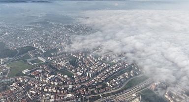 Bursa'da Görsel Şölen: Sis Bulutları Şehri Kapladı