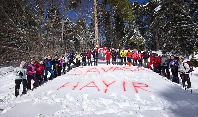 Sınır Tanımayan Dağcılar Uludağ’da Savaşlara Dikkat Çekti