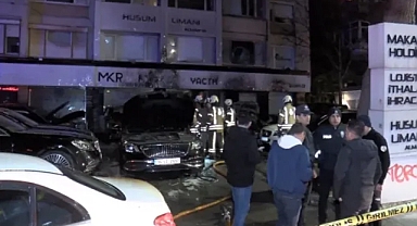 Araç Kiralama Şirketi Kundaklandı : 15 Araç Küle Döndü