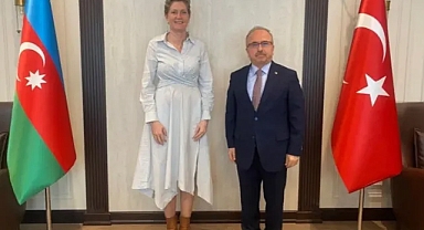 Bakü Büyükelçisi, Hollandalı mevkidaşını ağırladı: Boy farkı gündem oldu