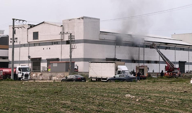 Bursa'da mobilya fabrikasında korkutan yangın