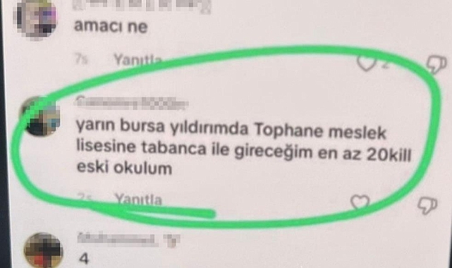 Bursa'da Okullara Yönelik Tehdit Paylaşımları: 2 Şüpheli Gözaltında