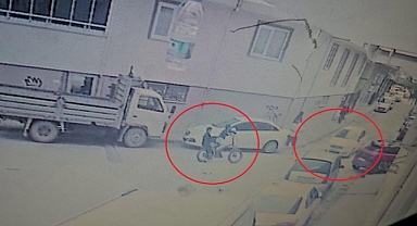 Bursa Nilüfer'de Bisikletli Çocukların Kaza Anı Kamerada