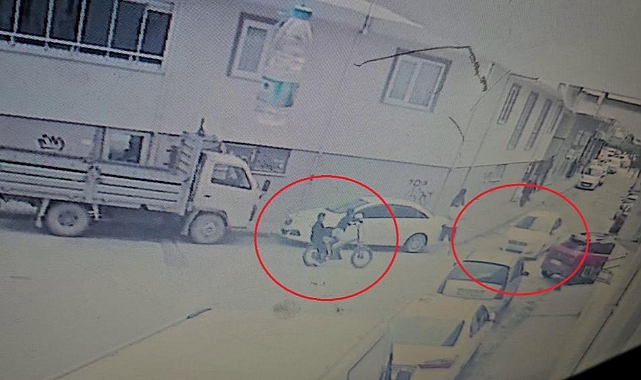 Bursa Nilüfer'de Bisikletli Çocukların Kaza Anı Kamerada
