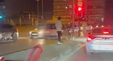 Bursa’da Ters Şeride Giren Sürücü Trafiği Tehlikeye Attı