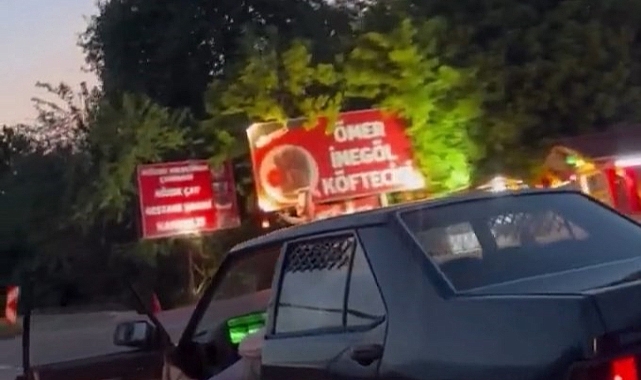 İnegöl’de Trafikte “Yok Artık” Dedirten Anlar