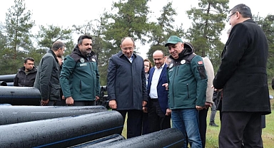 Orhaneli’de 13 bin 500 dekarlık alana modern sulama yatırımı