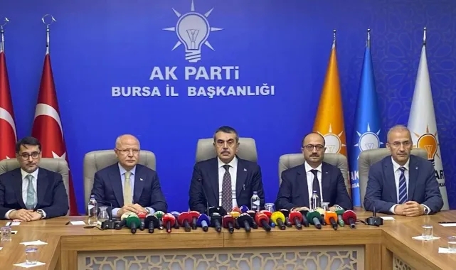 Bakan Yusuf Tekin Bursa'da Eğitim Yatırımlarını Değerlendirdi: 