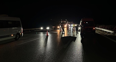 Bursa Çevre Yolu’nda feci kaza: Otobanda karşıya geçmek isteyen şahıs hayatını kaybetti
