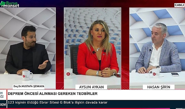 Bursa'da Deprem Masaya Yatırıldı: 