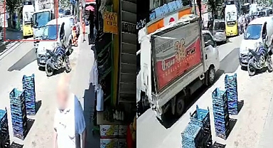 Park Halindeki Kamyonet Kazaya Neden Oldu: Halk Otobüsü ile Otomobil Çarpıştı